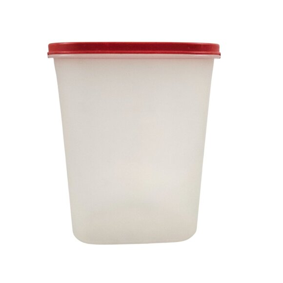Tupperware Oval Storage Container Red Lid Plastic Airtight Organization 1614 - Picture 6 of 10